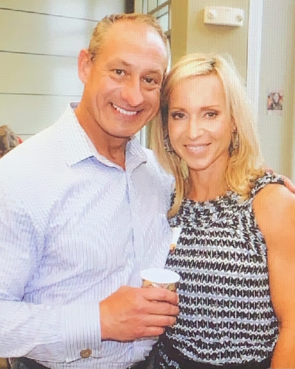 Ben and Loree dressed up at a gathering, early in their time together